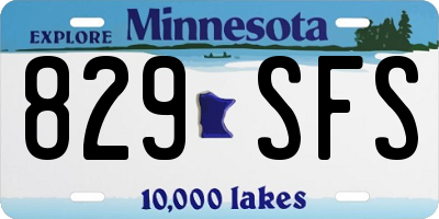 MN license plate 829SFS