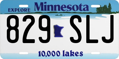 MN license plate 829SLJ