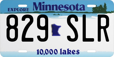 MN license plate 829SLR