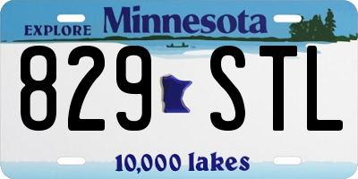 MN license plate 829STL