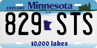 MN license plate 829STS