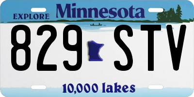 MN license plate 829STV