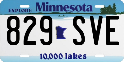 MN license plate 829SVE