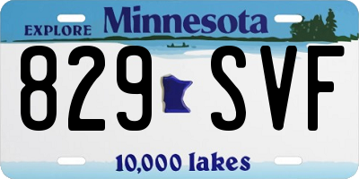 MN license plate 829SVF