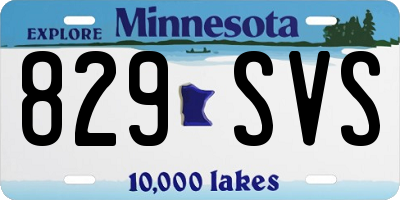 MN license plate 829SVS