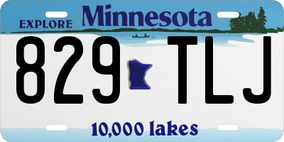 MN license plate 829TLJ
