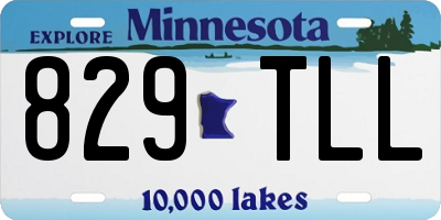 MN license plate 829TLL