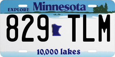 MN license plate 829TLM