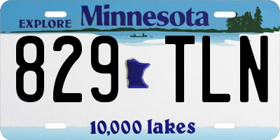MN license plate 829TLN