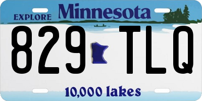 MN license plate 829TLQ