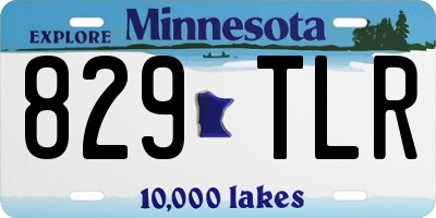 MN license plate 829TLR