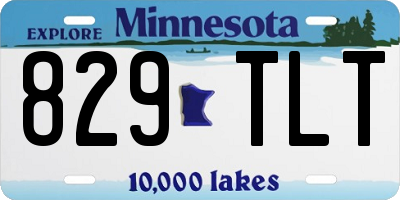 MN license plate 829TLT
