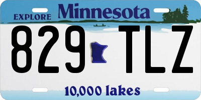 MN license plate 829TLZ