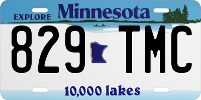 MN license plate 829TMC