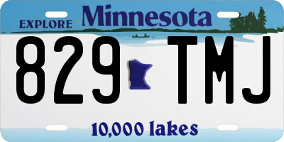 MN license plate 829TMJ