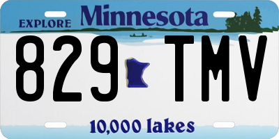 MN license plate 829TMV