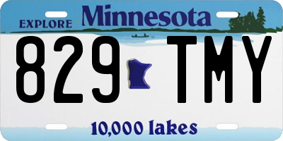 MN license plate 829TMY