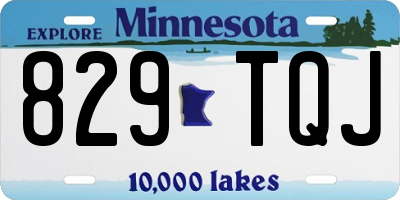 MN license plate 829TQJ