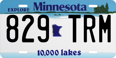 MN license plate 829TRM