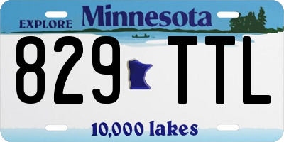 MN license plate 829TTL