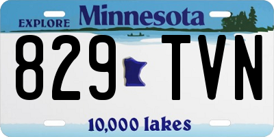 MN license plate 829TVN