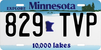 MN license plate 829TVP