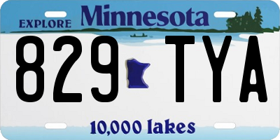 MN license plate 829TYA