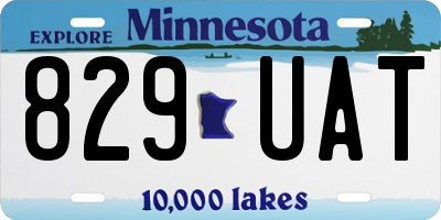 MN license plate 829UAT
