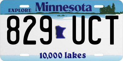 MN license plate 829UCT