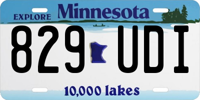 MN license plate 829UDI