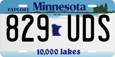 MN license plate 829UDS