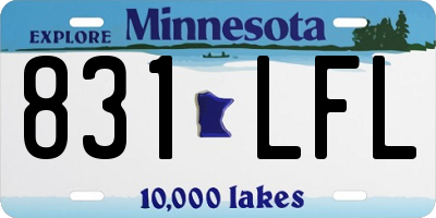 MN license plate 831LFL