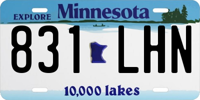 MN license plate 831LHN