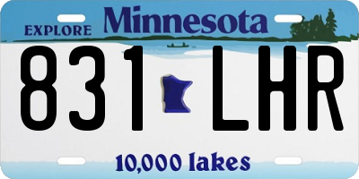 MN license plate 831LHR