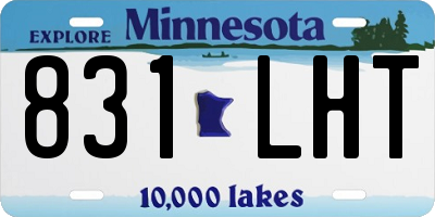MN license plate 831LHT