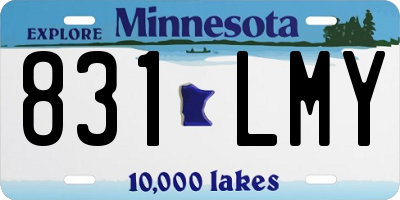 MN license plate 831LMY