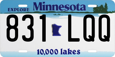 MN license plate 831LQQ