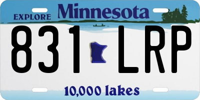 MN license plate 831LRP