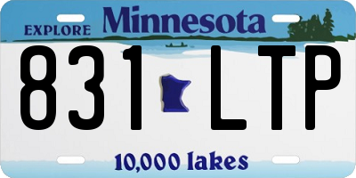 MN license plate 831LTP