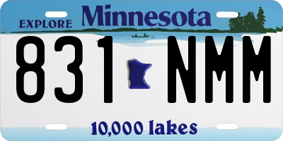 MN license plate 831NMM