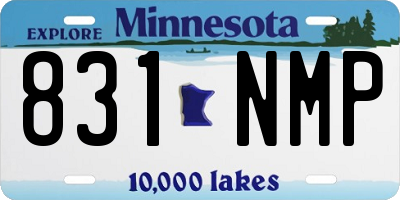 MN license plate 831NMP