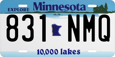 MN license plate 831NMQ