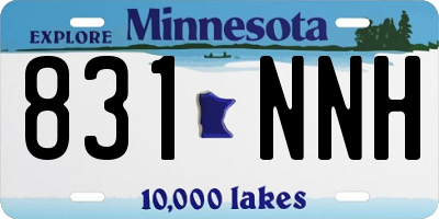 MN license plate 831NNH