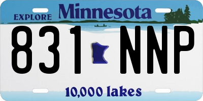 MN license plate 831NNP