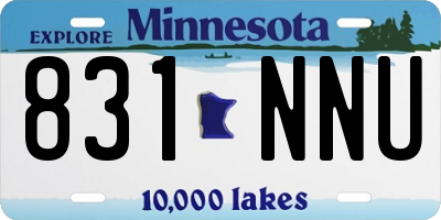 MN license plate 831NNU