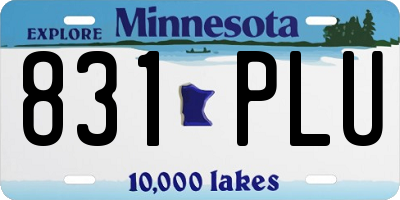 MN license plate 831PLU
