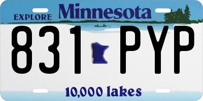 MN license plate 831PYP
