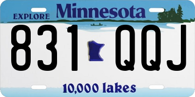 MN license plate 831QQJ