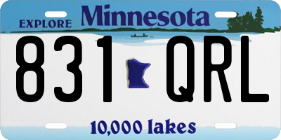 MN license plate 831QRL