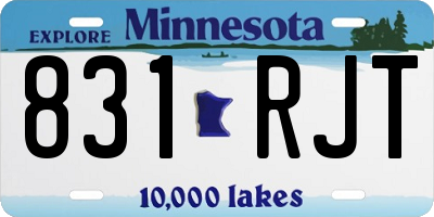 MN license plate 831RJT